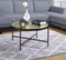 Bage II Coffee Table, Black & Glass